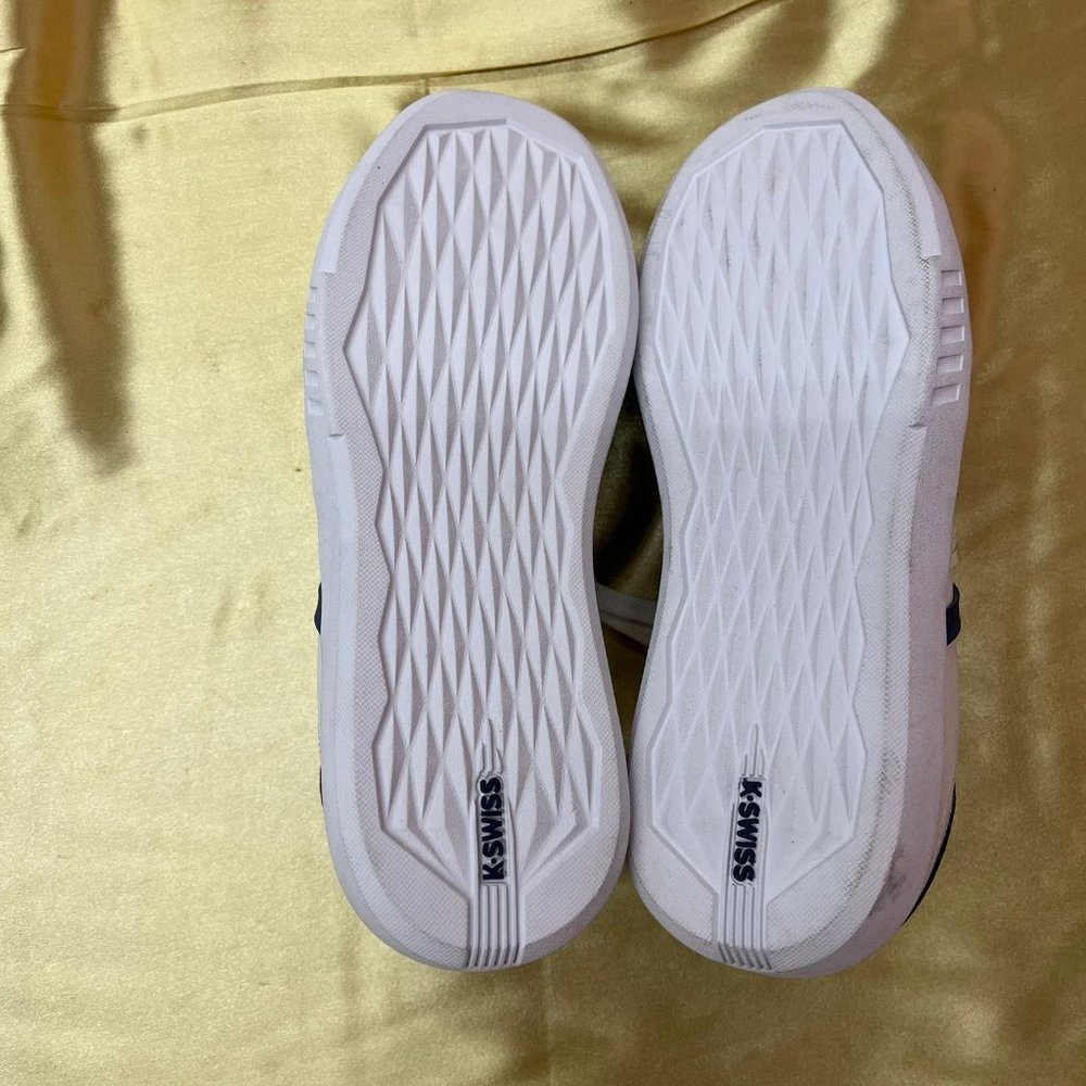 NWB K-Swiss Pershing court cmf Shoes Sz 10 sneakers stripe white sample - Picture 5 of 5